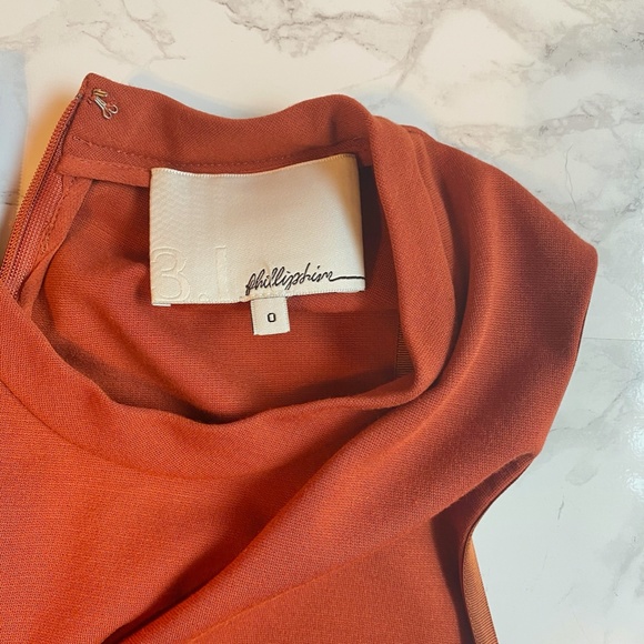 3.1 Phillip Lim Rust Ponte Dress Size 0 - Picture 3 of 6